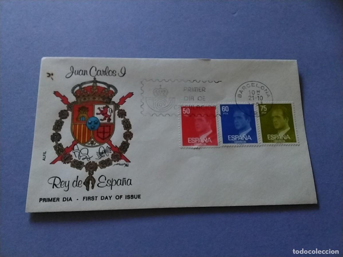 Sellos: Sobres primer dia Espa&ntilde;a Basica Reyes