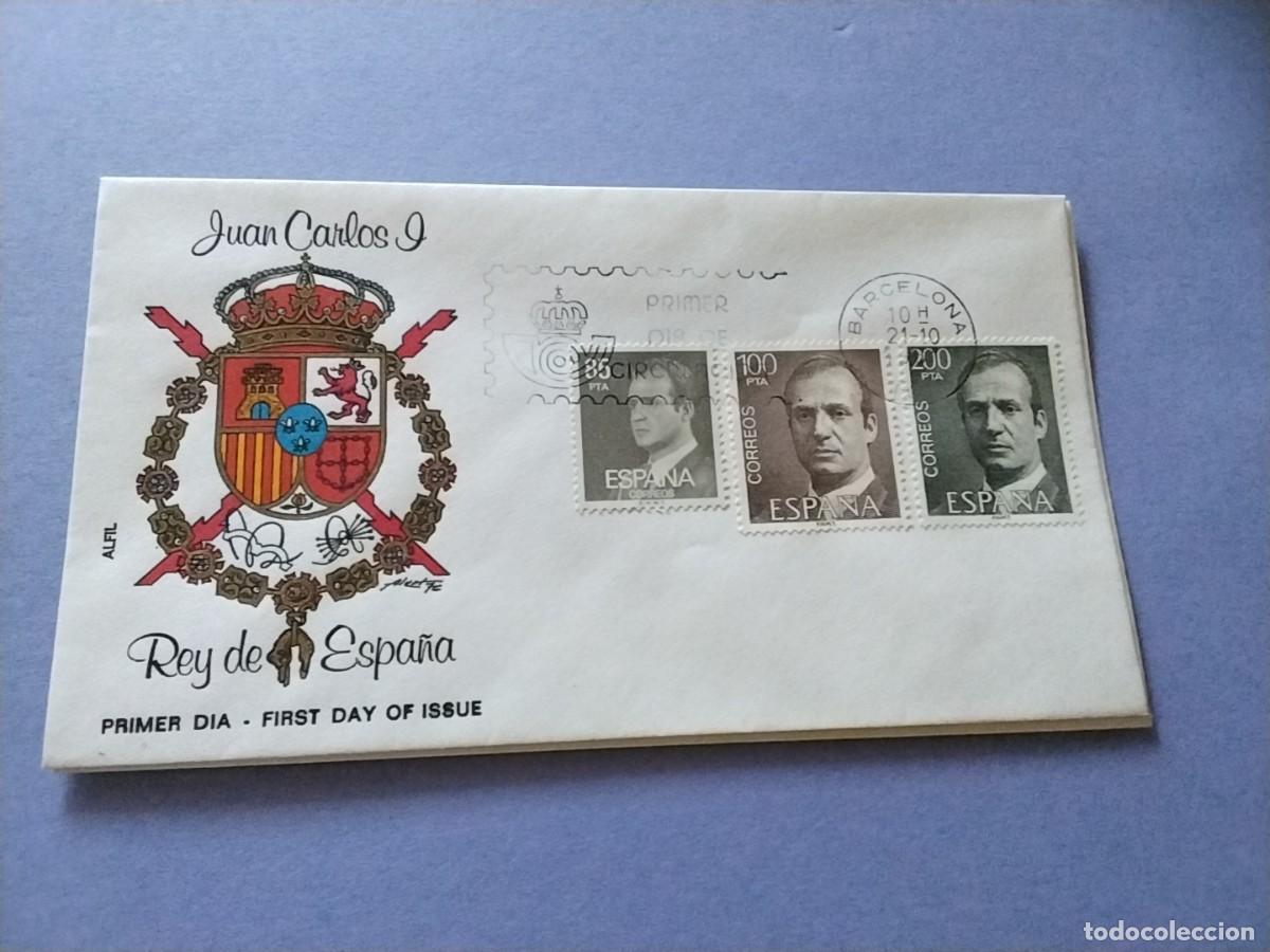 Sellos: Sobres primer dia Espa&ntilde;a Basica Reyes