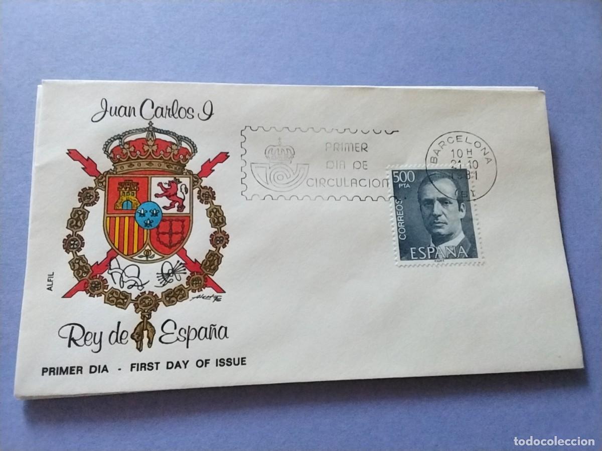 Sellos: Sobres primer dia Espa&ntilde;a Basica Reyes