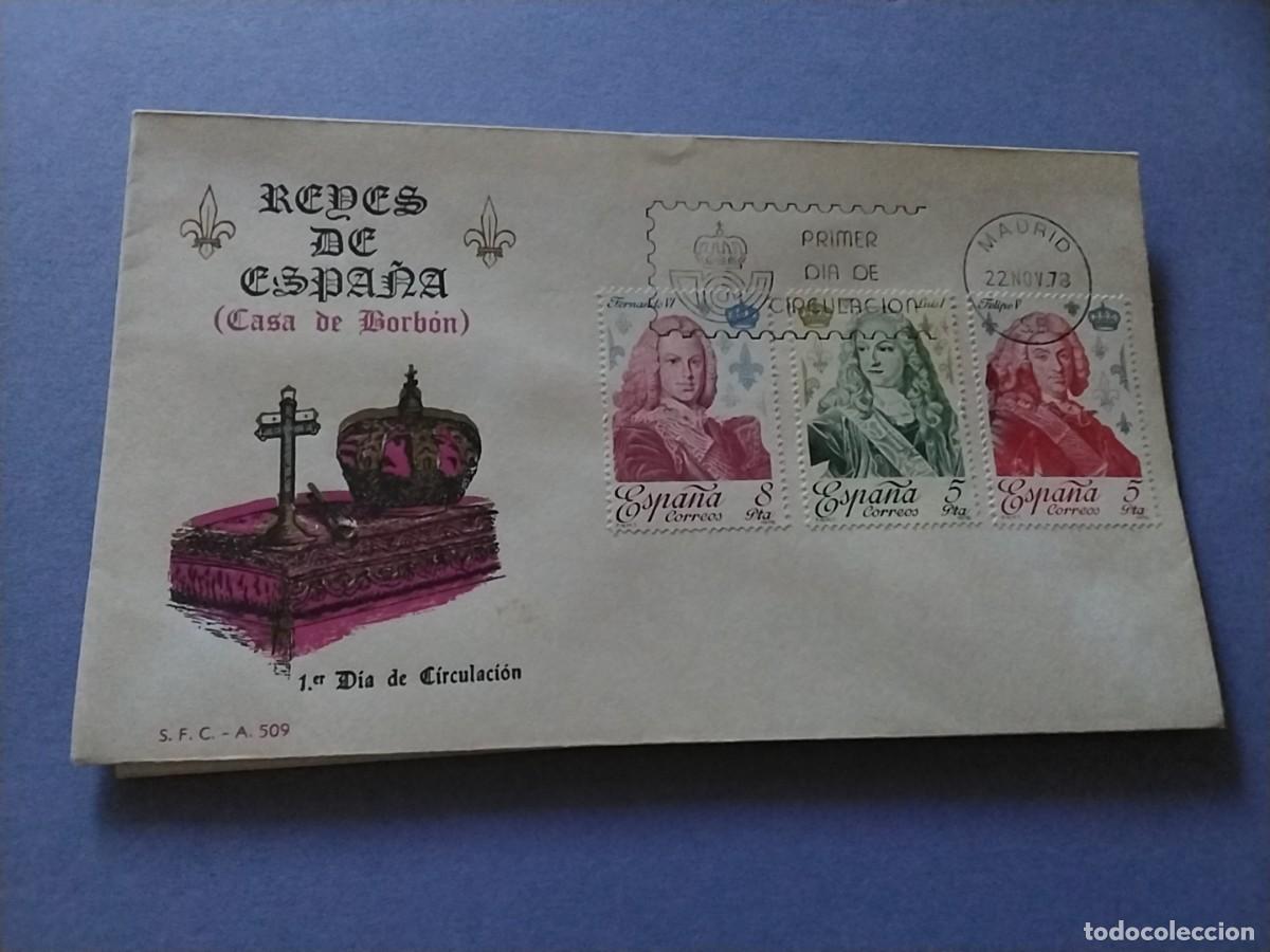 Sellos: Sobres primer dia Espa&ntilde;a Basica Reyes