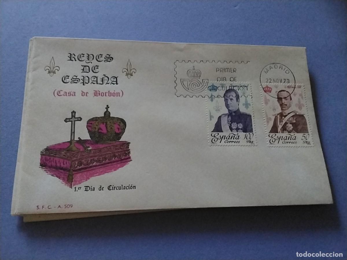 Sellos: Sobres primer dia Espa&ntilde;a Basica Reyes