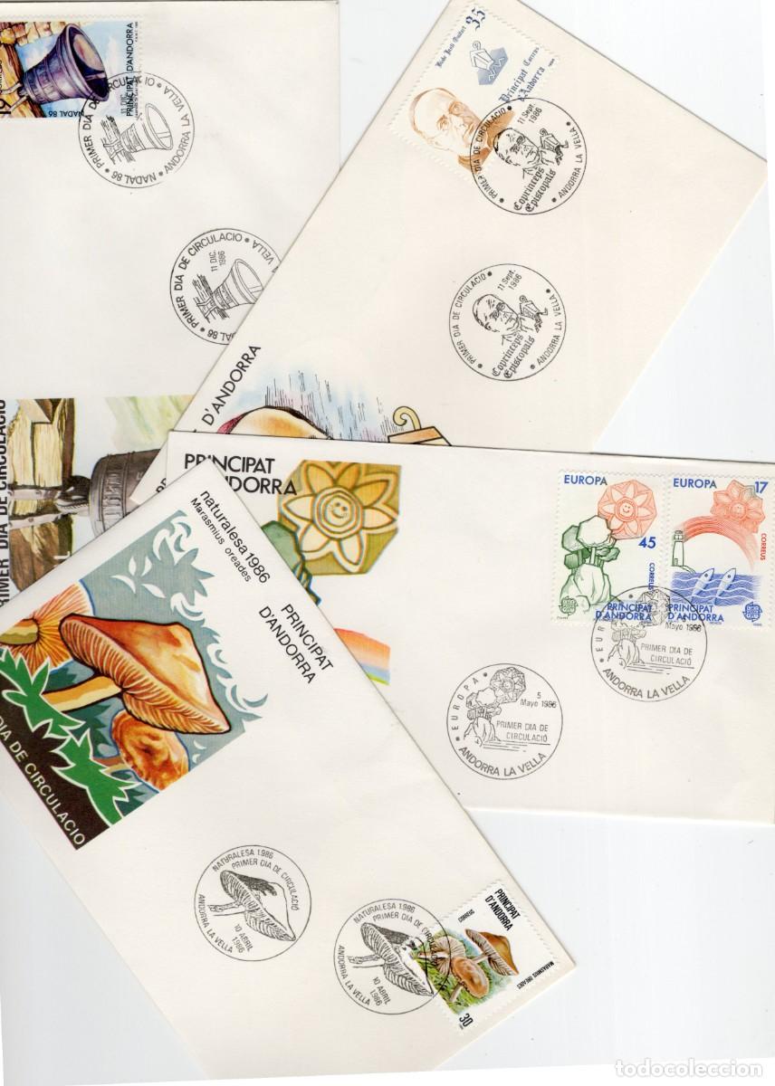 Stamps: Sellos DEPENDENCIAS ESPA&Ntilde;OLAS ANDORRA a&ntilde;o 1986 COMPLETO en SPD