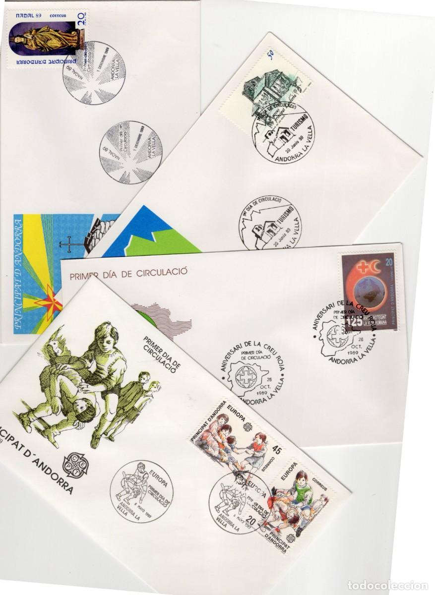 Timbres: Sellos DEPENDENCIAS ESPA&Ntilde;OLAS ANDORRA a&ntilde;o 1989 COMPLETO en SPD
