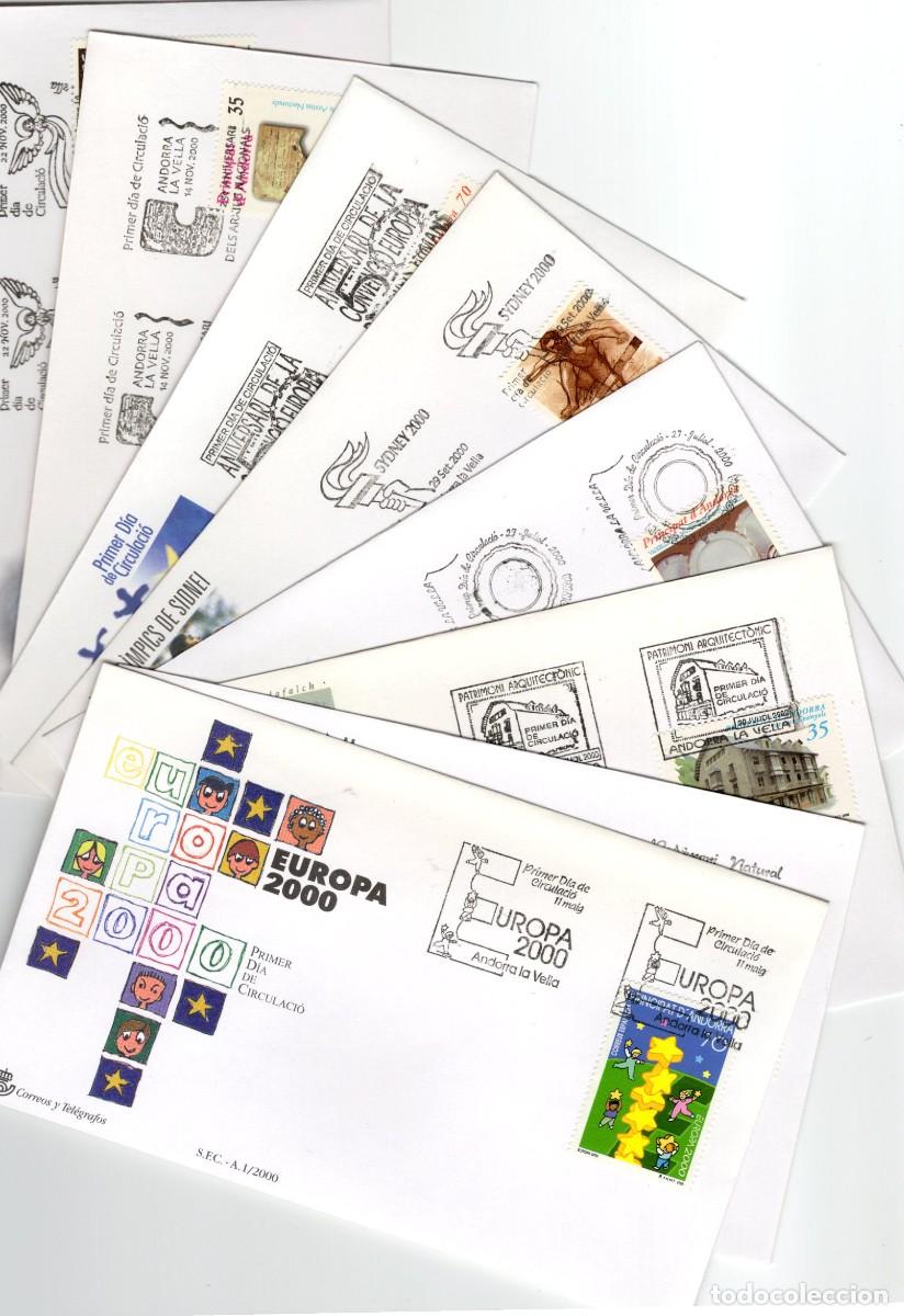 Stamps: Sellos DEPENDENCIAS ESPA&Ntilde;OLAS ANDORRA a&ntilde;o 2000 COMPLETO en SPD