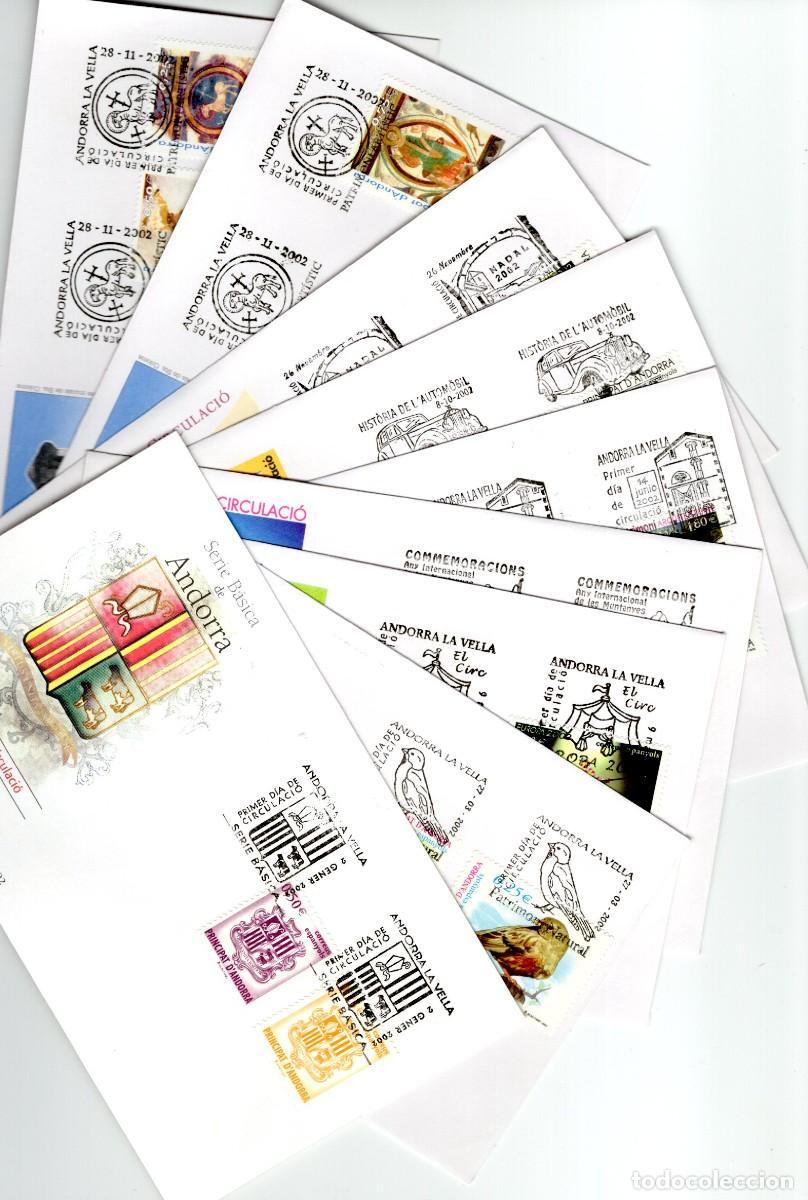 Stamps: Sellos DEPENDENCIAS ESPA&Ntilde;OLAS ANDORRA a&ntilde;o 2002 COMPLETO en SPD