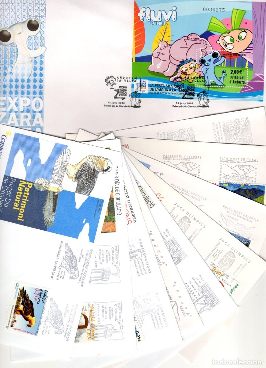 Timbres: Sellos DEPENDENCIAS ESPA&Ntilde;OLAS ANDORRA a&ntilde;o 2008 COMPLETO en SPD