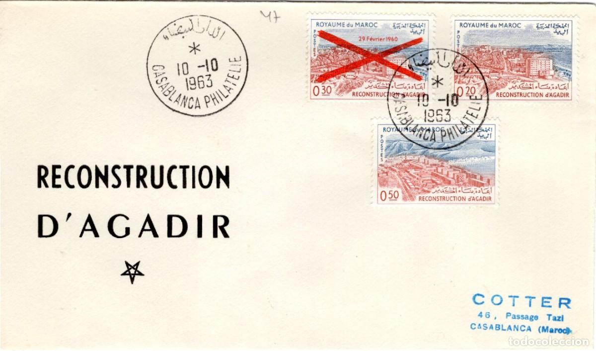 Briefmarken: Sellos DEPENDENCIAS ESPA&Ntilde;OLAS SPD MARRUECOS reconstruccion agapir no circulado