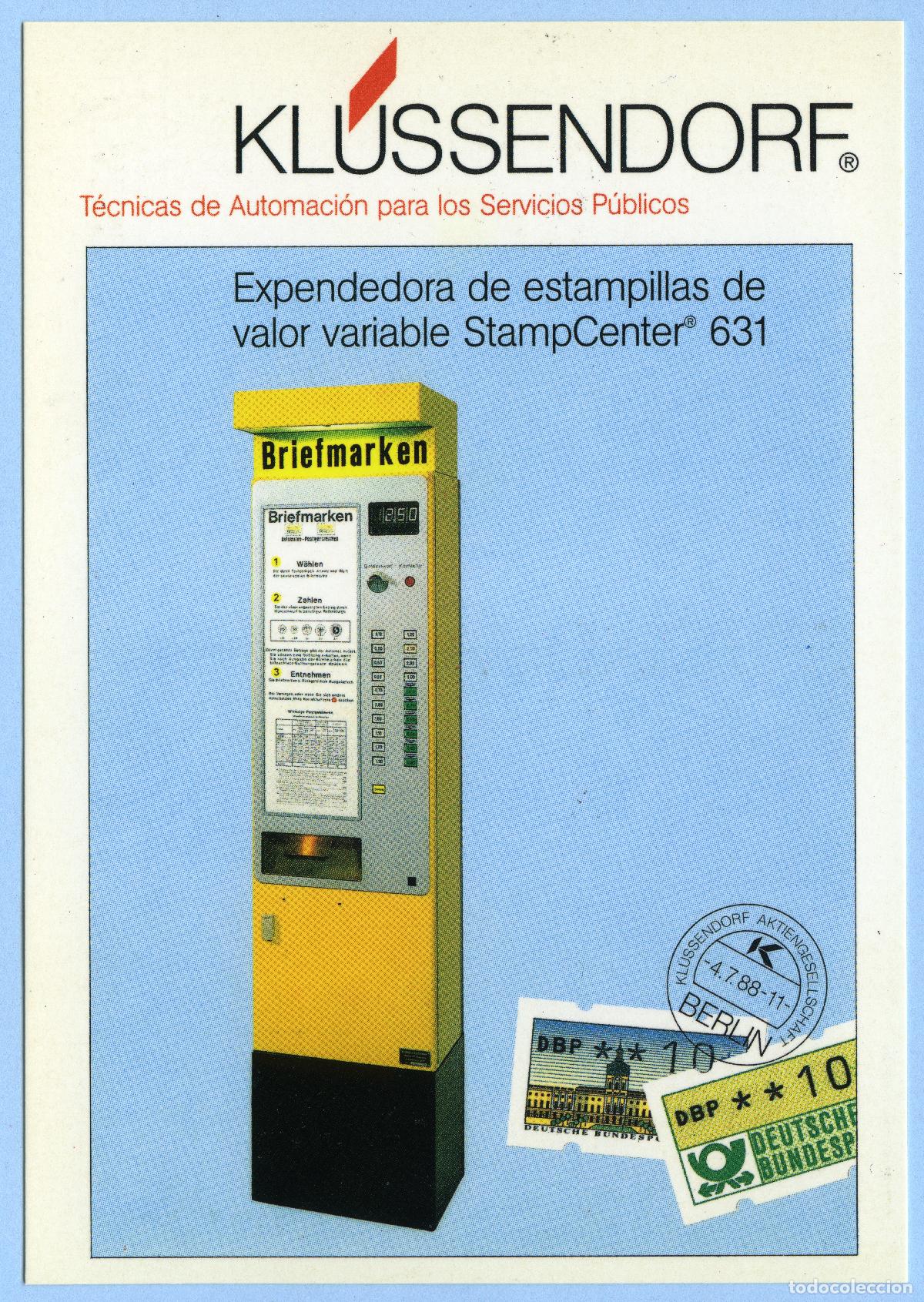 Sellos: ESPA&Ntilde;A 1992 &middot; ATM KL&Uuml;SSENDORF &middot; GRANADA '92, TARJETA MATASELLO ESPECIAL 24.04.1992 PRIMER DIA #G0058