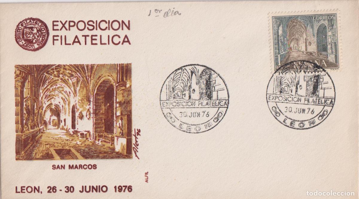 Sellos: S.P.D. CIRCULACI&Oacute;N - EXPOSICI&Oacute;N FILATELICA - 30.JUN.76 - LE&Oacute;N - ALFIL
