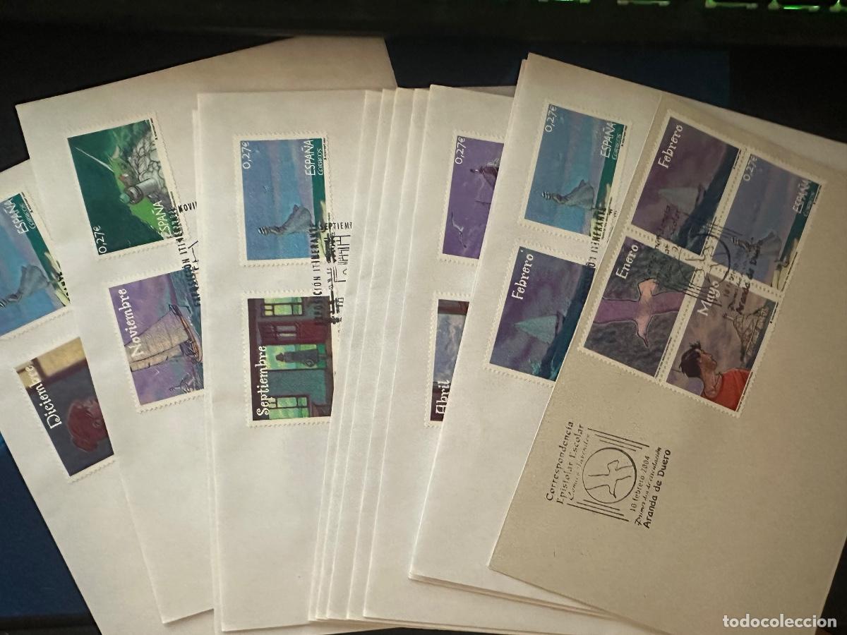 Sellos: Sellos Espa&ntilde;a a&ntilde;o 2004 CORRESPONDENCIA EPISTOLAR JUEGO COMPLETO DE 12 SPD