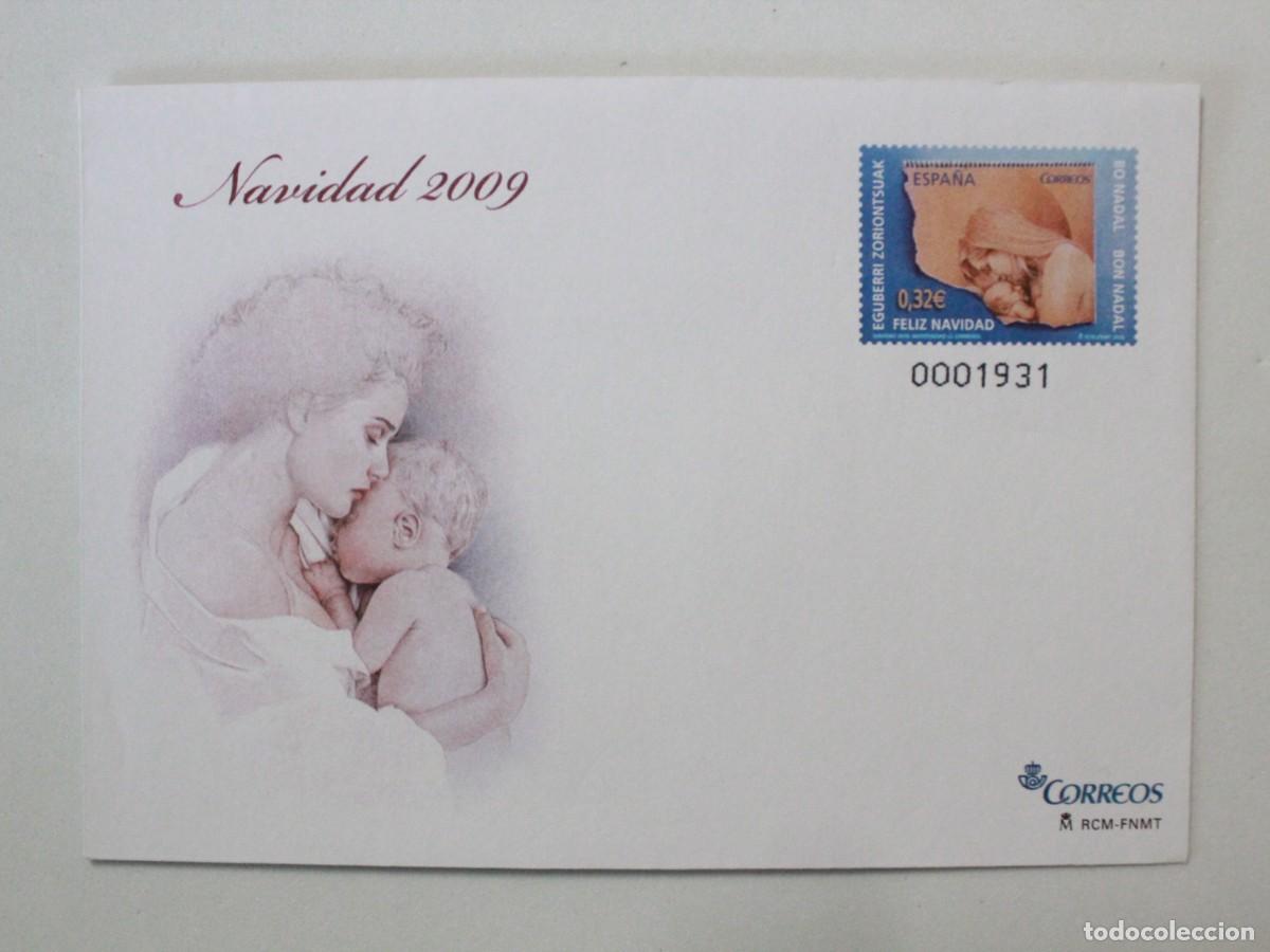 Sellos: Entero Postal Navidad 2009 Virgen con Ni&ntilde;o Correos Espa&ntilde;a