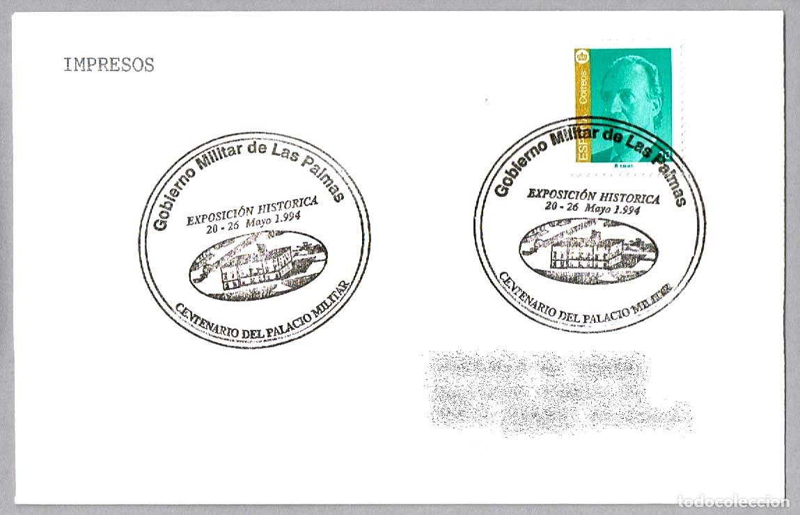 Sellos: Matasellos CENTENARIO DEL PALACIO MILITAR. Las Palmas, Canarias, 1994