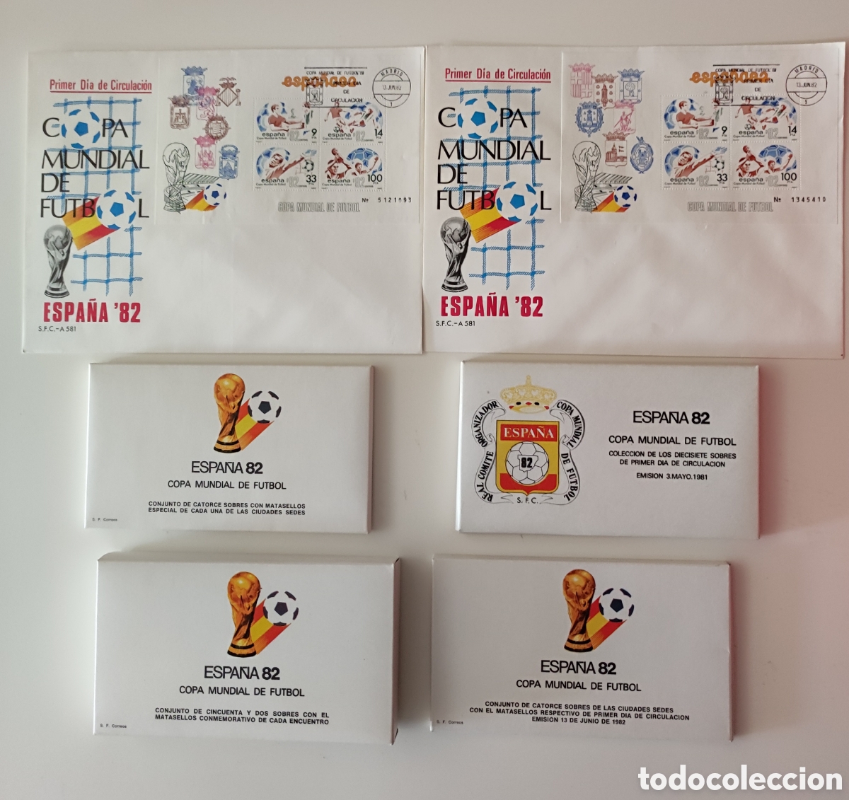 Briefmarken: Sobres sellos Mundial Espa&ntilde;a 82