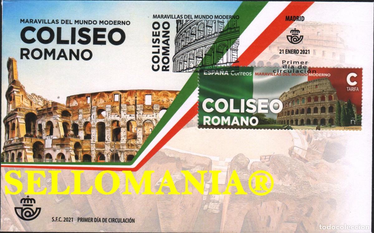Sellos: 2021 COLISEUM ROMA COLISEO ROMANO ITALIA ITALY 5453 SPD FDC TC23919