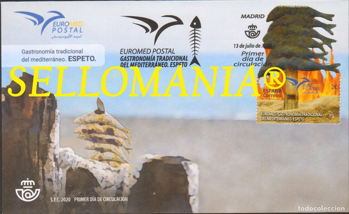 Sellos: 2020 GASTRONOMIA TRADICIONAL MEDITERRANEO ESPETO FDC SPD 5421 ** MNH TC23941