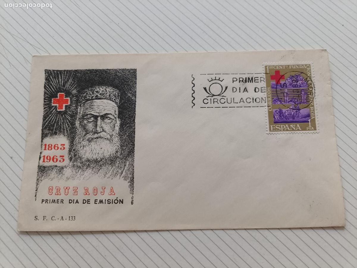 Sellos: CENTENARIO DE LA CRUZ ROJA INTERNACIONAL 1963 (EDIFIL 1534) SPD SIN CIRCULAR