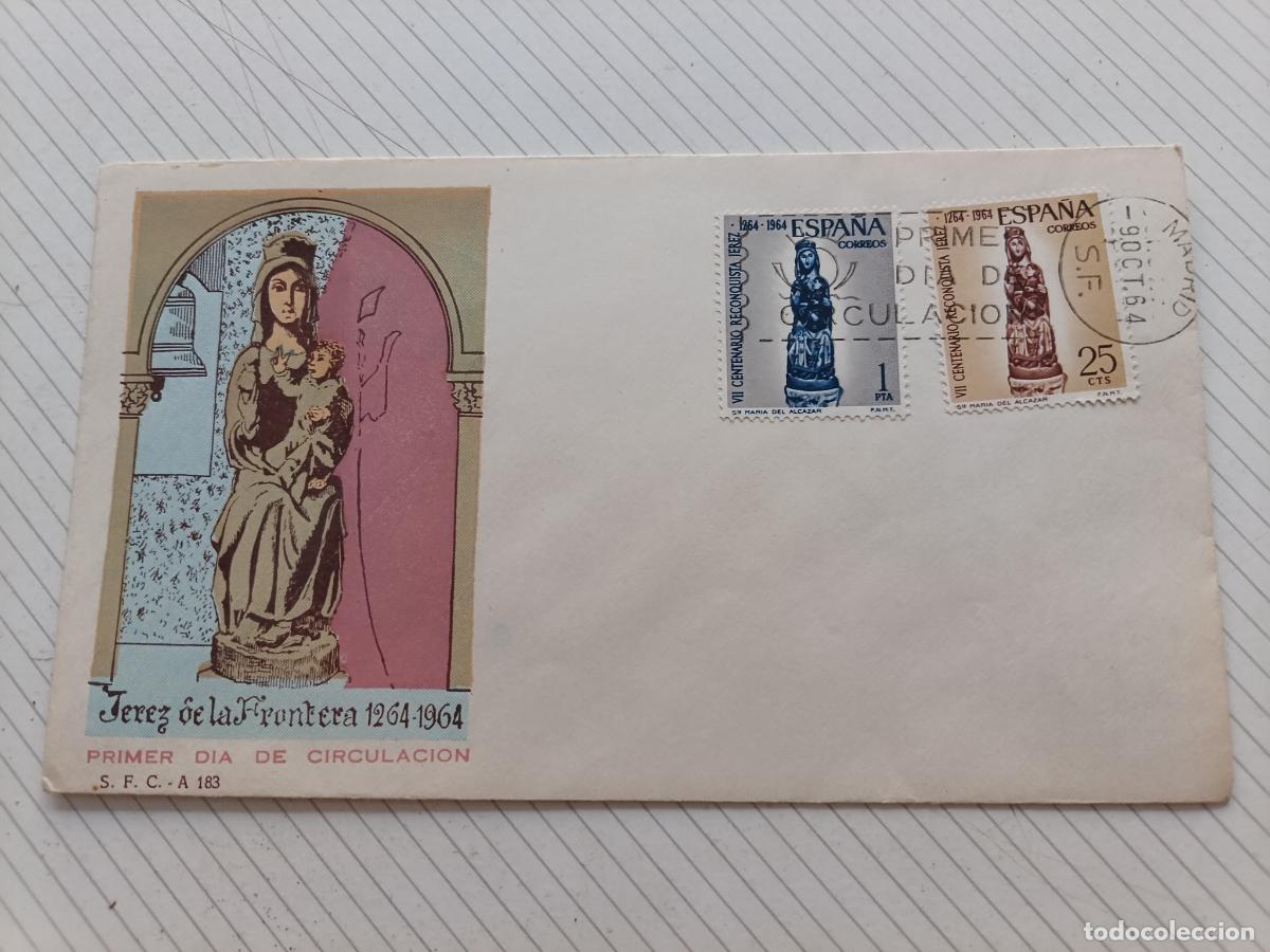 Sellos: Sobre primer d&iacute;a &rdquo;Virgen del Alc&aacute;zar&rdquo; Jerez