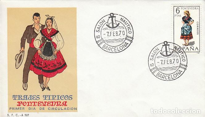 Sellos: A&Ntilde;O 1970, SALON NAUTIKCO DE BARCELONA, SOBRE DEL SFC, ES PRIMER DIA DEL SELLO