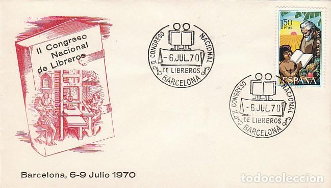 Sellos: A&Ntilde;O 1970, BARCELONA, LIBREROS, CONGRESO NACIONAL EN SOBRE OFICIAL