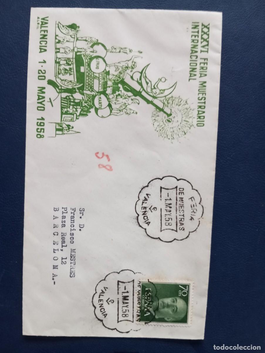 Sellos: ESPA&Ntilde;A 1958, XXXVI FERIA MUESTRAS VALENCIA