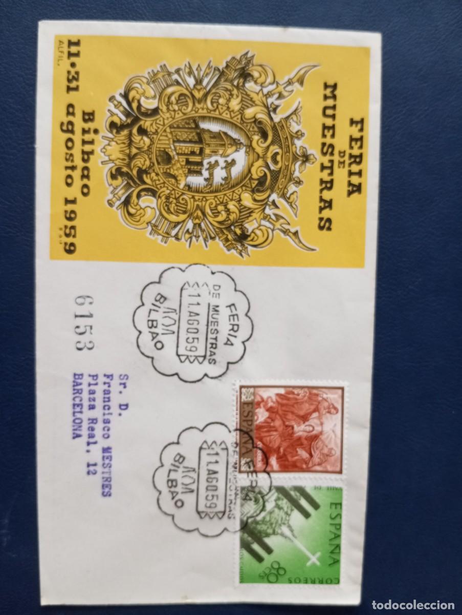 Sellos: ESPA&Ntilde;A 1959, FERIA DE MUESTRAS DE BILBAO
