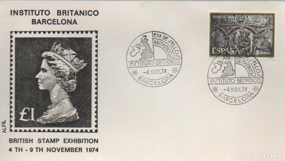 Sellos: A&Ntilde;O 1974, BARCELONA, INSTITUTO BRITANICO, SOBRE DE ALFIL