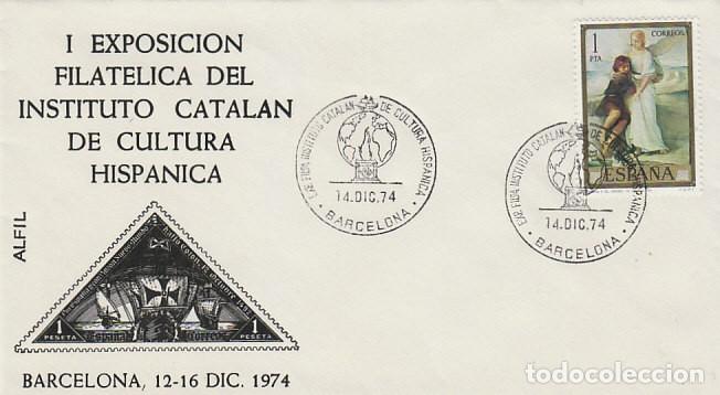 Sellos: A&Ntilde;O 1974, BARCELONA, EXPOSICION DEL INSTITUTO CATALAN DE CULTURA HISPANICA, SOBRE DE ALFIL