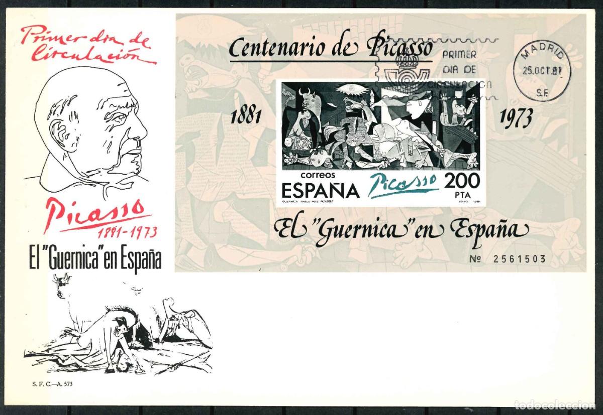 Sellos: Sobre Primer D&iacute;a EL GUERNICA en Espa&ntilde;a. Edifil 2631 SPD