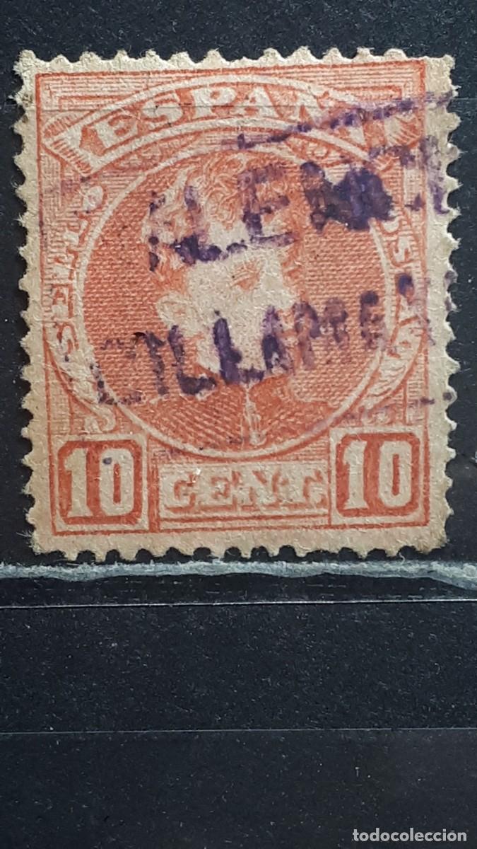 Sellos: ESPA&Ntilde;A. MATASELLOS DE CARTERIA RURAL. VILLAMARCHANTE, VALENCIA.. A&Ntilde;O 1901. EDIFIL 243.