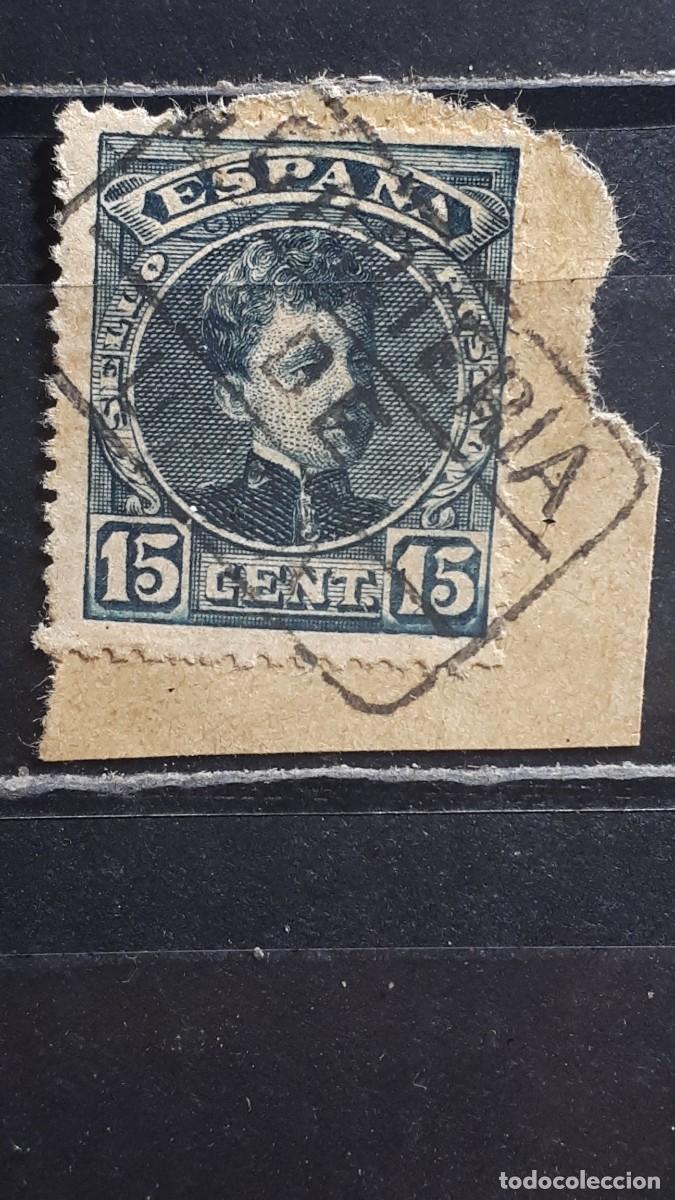 Sellos: ESPA&Ntilde;A. MATASELLOS DE CARTERIA DE MURCIA. A&Ntilde;O 1901. EDIFIL 244