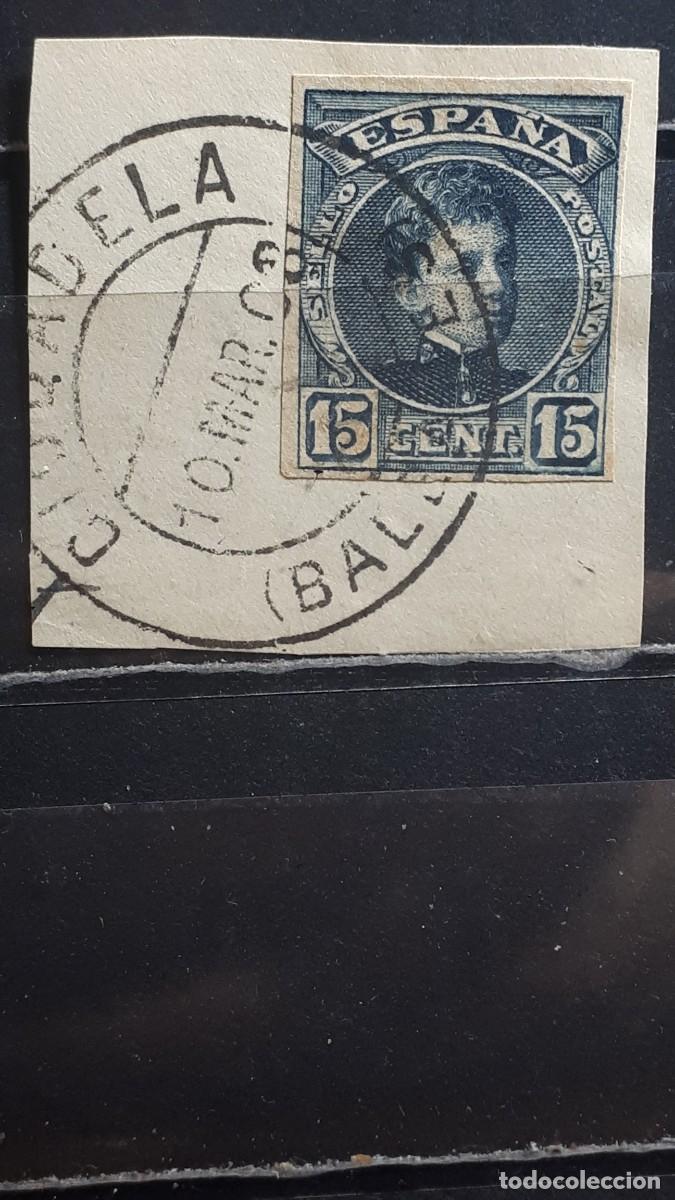 Sellos: ESPA&Ntilde;A. MATASELLOS DE CIUDADELA, BALEARES. A&Ntilde;O 1901. EDIFIL 244