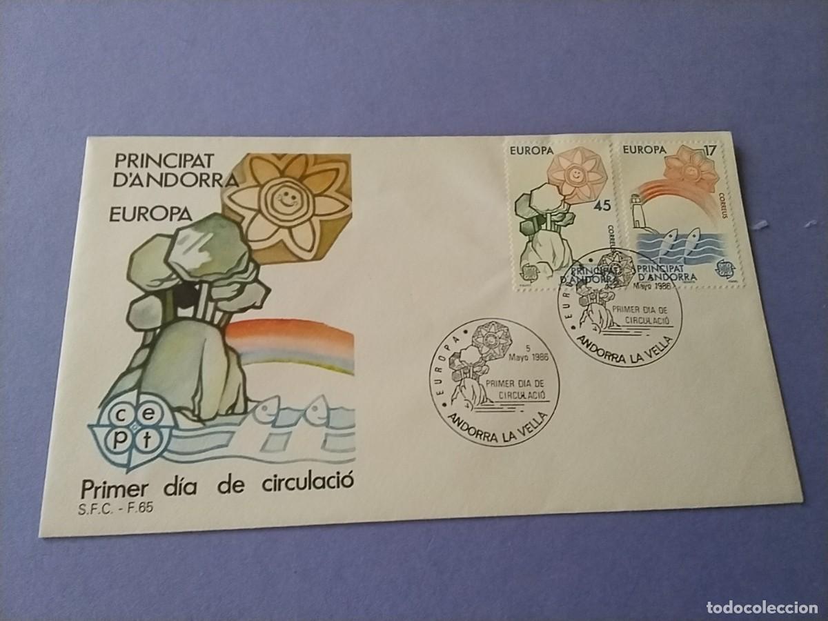 Sellos: Sobres primer dia Andorra