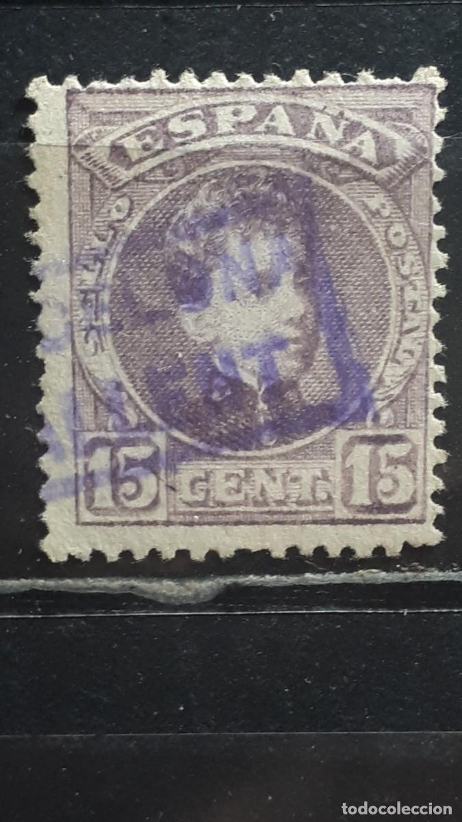 Sellos: ESPA&Ntilde;A. MATASELLOS DE CARTERIA BARCELONA-SALLENT. A&Ntilde;O 1901. EDIFIL 246