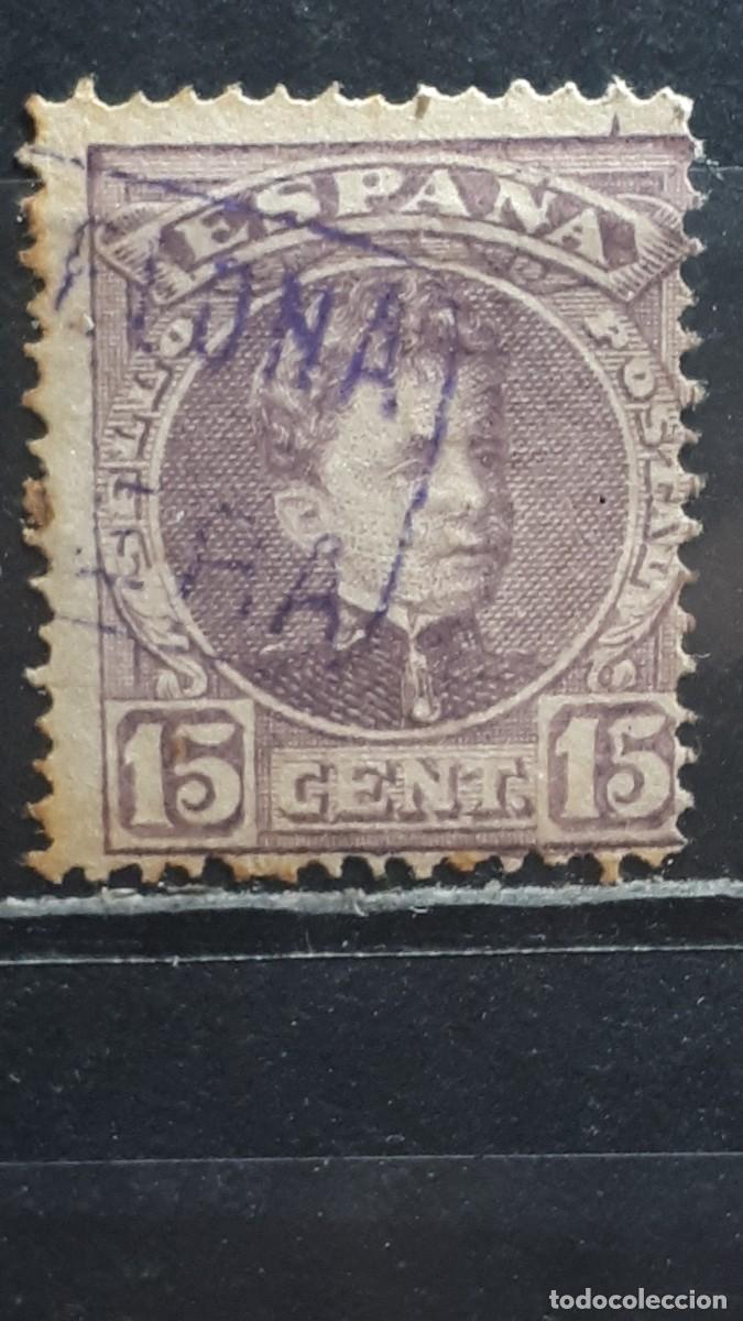Sellos: ESPA&Ntilde;A. MATASELLOS DE CARTERIA. BARCELONA - GRANERA? A&Ntilde;O 1901. EDIFIL 245