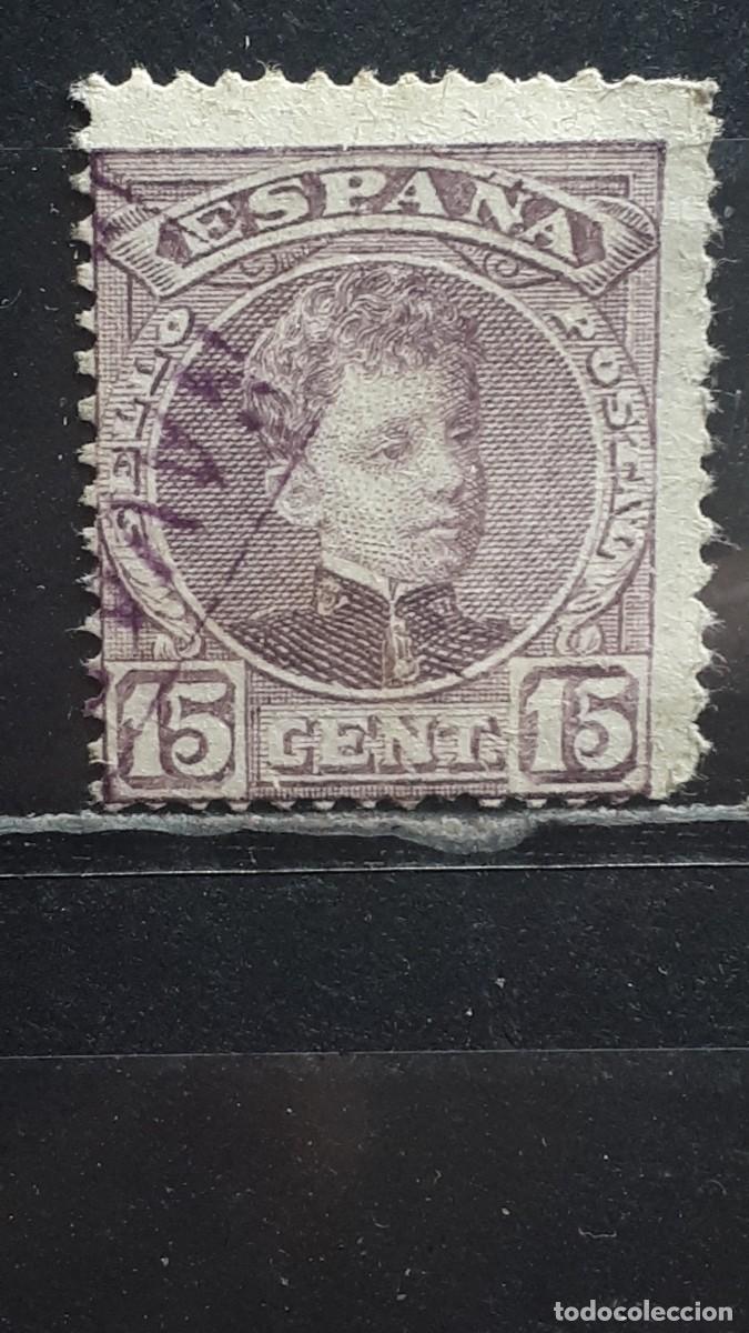 Sellos: ESPA&Ntilde;A. MATASELLOS DE CARTERIA. ...NAVA.... A&Ntilde;O 1901. EDIFIL 245
