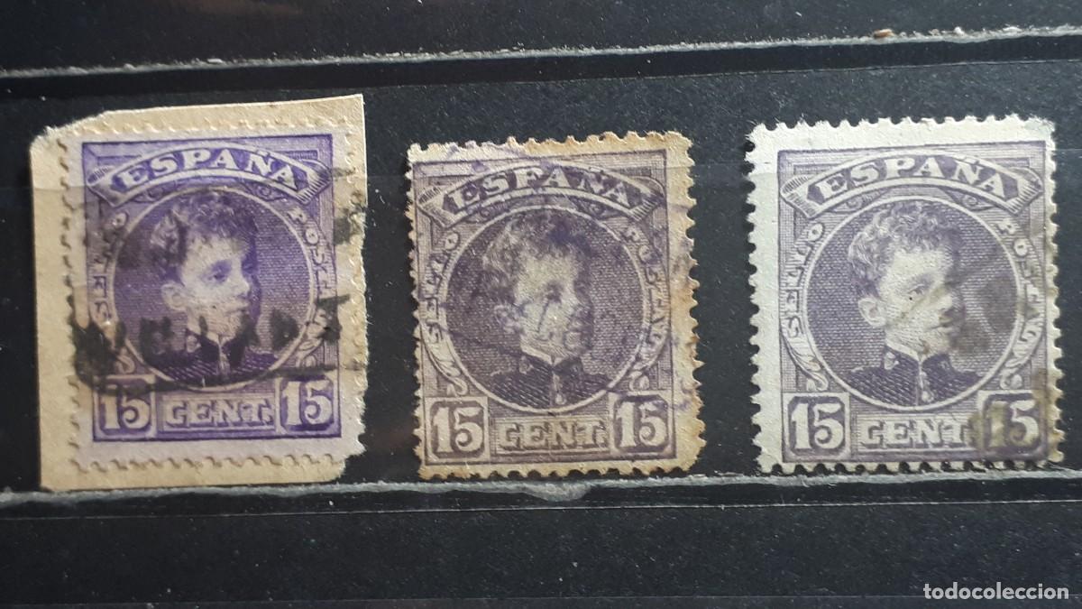 Sellos: ESPA&Ntilde;A. MATASELLOS DE CARTERIA. Lote ilegible. A&Ntilde;O 1901. EDIFIL 246