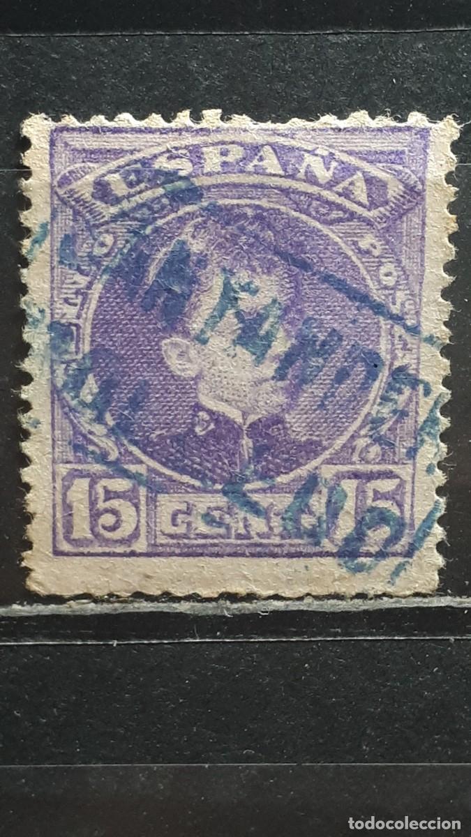 Sellos: ESPA&Ntilde;A. MATASELLOS DE CARTERIA. SANTANDER - MOLLEDO. A&Ntilde;O 1901. EDIFIL 246
