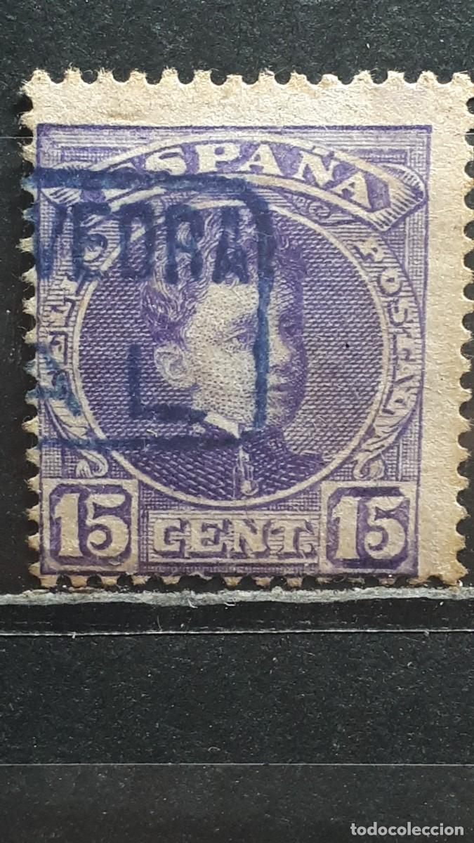 Sellos: ESPA&Ntilde;A. MATASELLOS DE CARTERIA. PONTEVEDRA . A&Ntilde;O 1901. EDIFIL 246