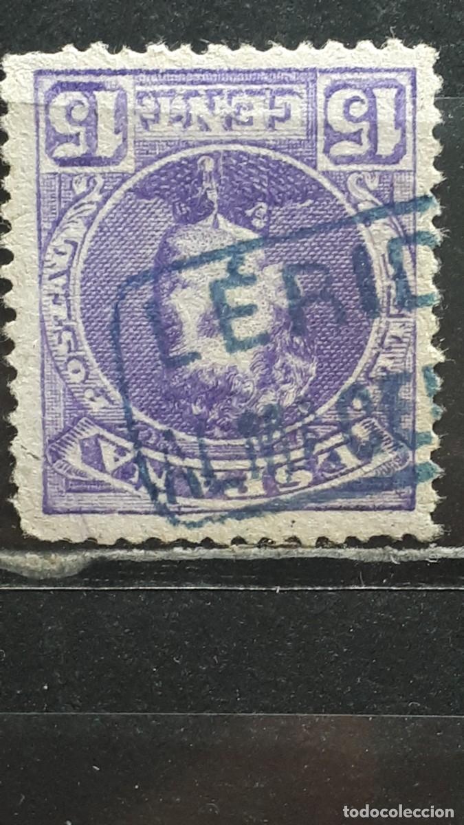 Sellos: ESPA&Ntilde;A. MATASELLOS DE CARTERIA. L&Eacute;RIDA - ALMACELLES . A&Ntilde;O 1901. EDIFIL 246