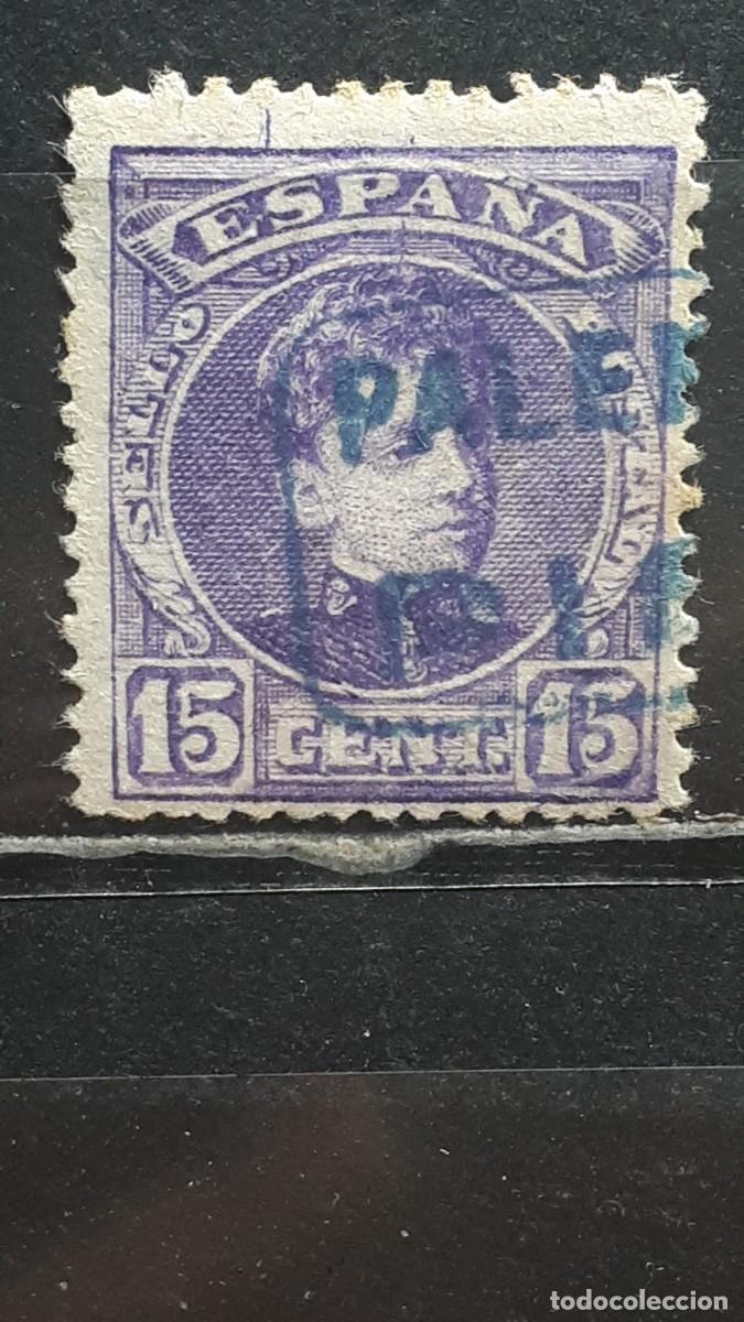 Sellos: ESPA&Ntilde;A. MATASELLOS DE CARTERIA. PALENCIA- PI&Ntilde;A DE CAMPOS?. A&Ntilde;O 1901. EDIFIL 246