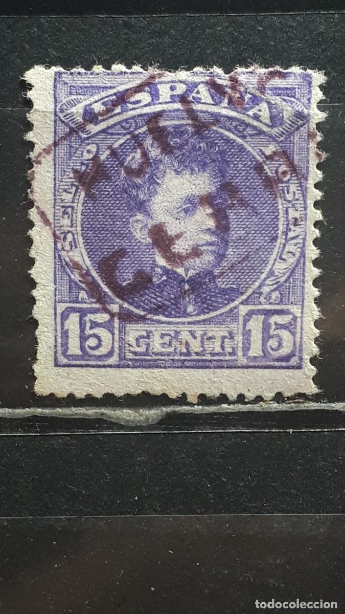 Sellos: ESPA&Ntilde;A. MATASELLOS DE CARTERIA. HUELVA - CERRO de andevalo?. A&Ntilde;O 1901. EDIFIL 246