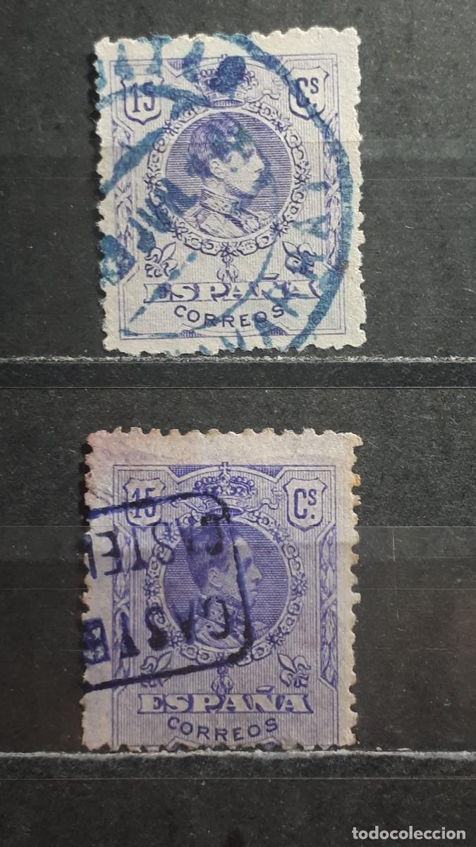 Sellos: ESPA&Ntilde;A. Matasellos. A catalogar. A&Ntilde;O 1909. Edifil 270