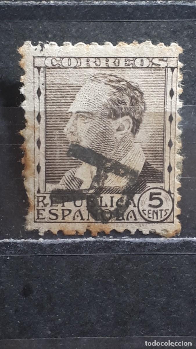 Sellos: ESPA&Ntilde;A. Matasellos certificado recomendado. A&Ntilde;O 1932. Edifil 663