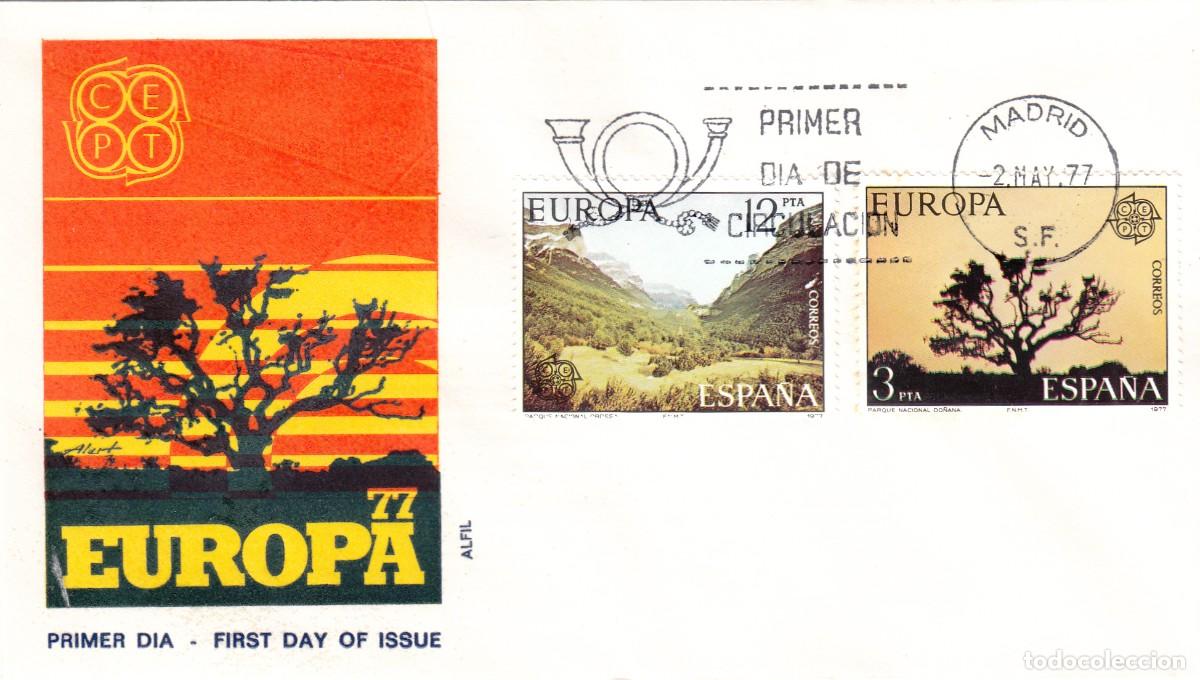 Sellos: SOBRE 1977 MADRID: EUROPA