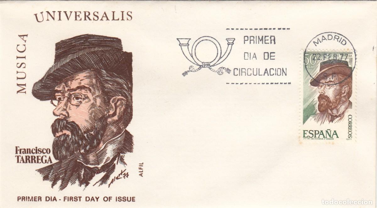 Sellos: SOBRE 1977 MADRID: TARREGA
