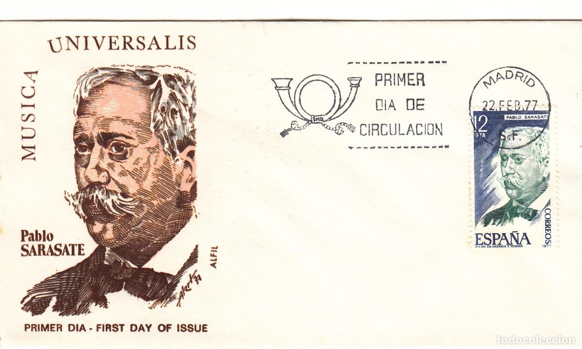Sellos: SOBRE 1977 MADRID: SARASATE