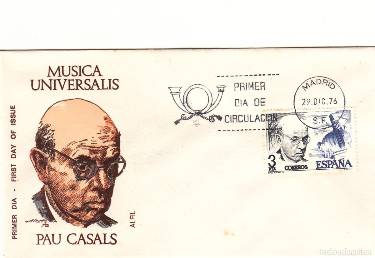 Sellos: SOBRE 1976 MADRID: PAU CASALS