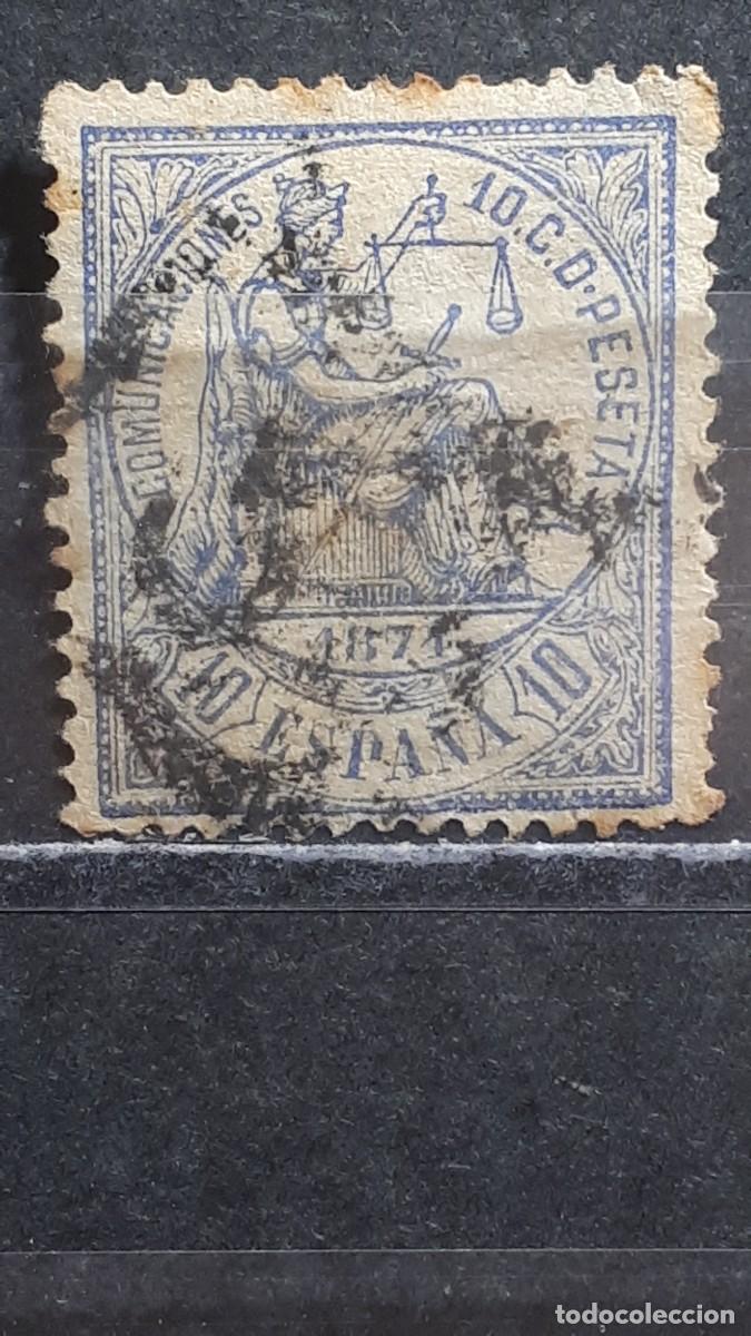 Sellos: ESPA&Ntilde;A. A&Ntilde;O 1874. &deg;. MATASELLO ARA&Ntilde;A DE GRANADA. Edifil 145