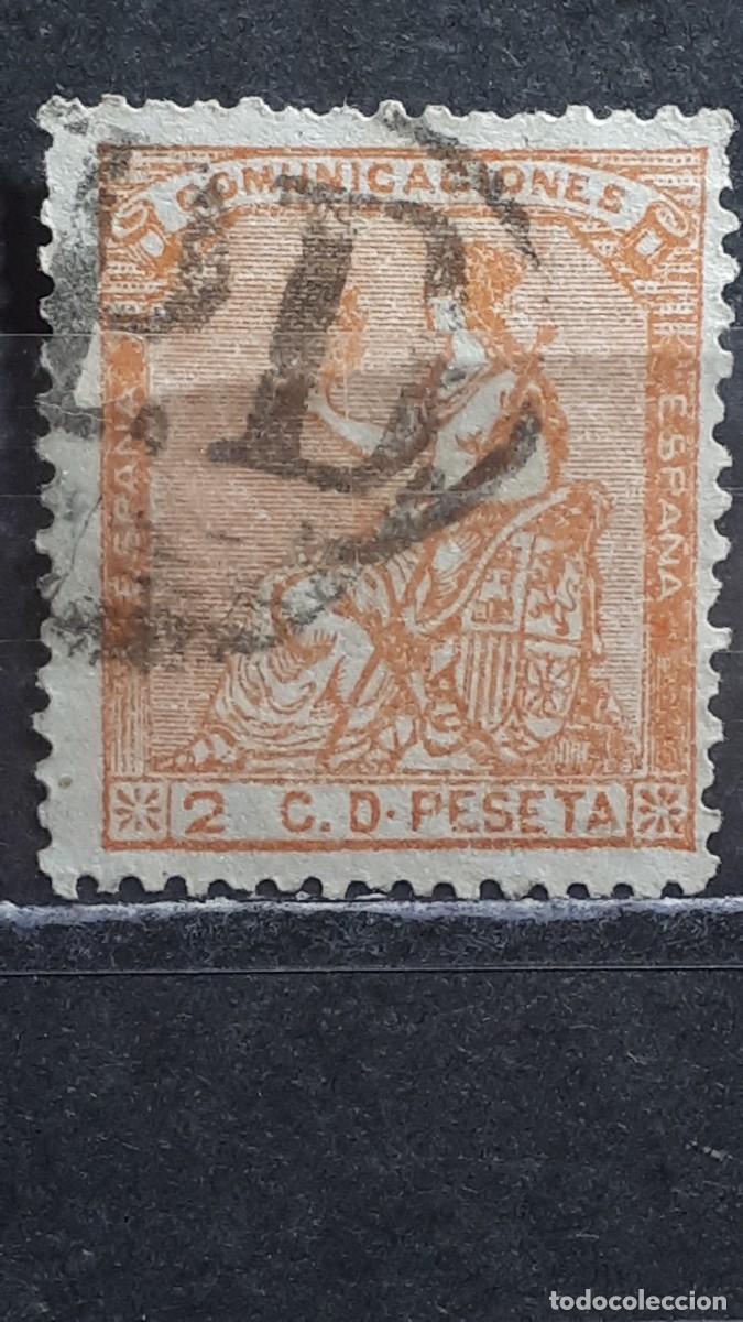 Sellos: ESPA&Ntilde;A. A&Ntilde;O 1873. &deg;. MATASELLO P.D. PORTES PAGADOS INTERNACIONAL. Edifil 131