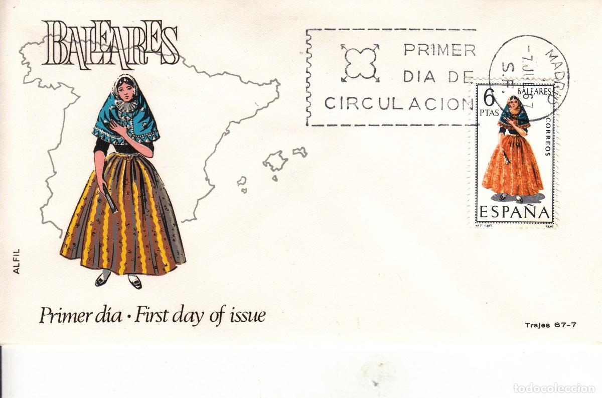 Sellos: SOBRE: 1967 MADRID. BALEARES